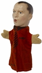 Curly Howard Hand Puppet, Circa 1937 -- With Painted Composite Head & Felt Hands & Shirt, Measuring 11'' Tall x 8'' Across -- Crack to Paint at Top of Head, Otherwise Near Fine -- Very Rare